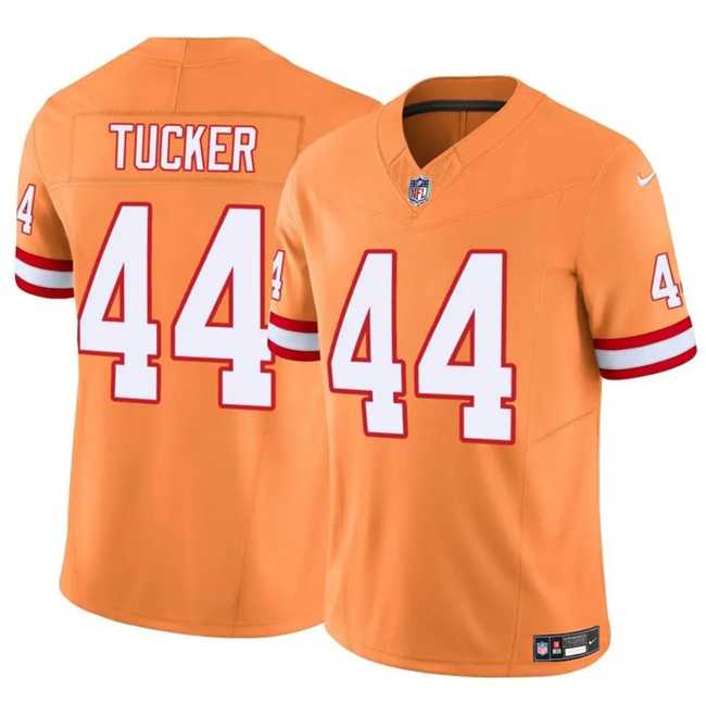 Men & Women & Youth Tampa Bay Buccaneers #44 Sean Tucker Orange F.U.S.E. Throwback Limited Stitched Jersey